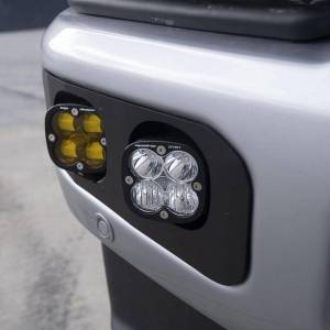 Baja Designs 2023+ Ford F250/F350 Super Duty Squadron SAE/Sport Fog Pocket Kit - Amber Toggle - 448226