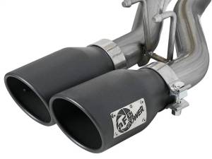 aFe - aFe Rebel Series Cat-Back 2.5in Dual Center Exit SS Exhaust w/ Black Tips 07-14 Jeep Wrangler V6 - 49-48054-B - Image 7