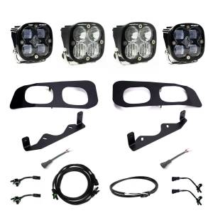 Baja Designs 2023+ Ford F250/F350 Super Duty Squadron SAE/Pro Fog Pocket Kit - Clear Upfitter - 448227UP