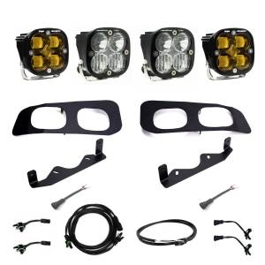 Baja Designs 2023+ Ford F250/F350 Super Duty Squadron SAE/Pro Fog Pocket Kit - Clear Upfitter - 448228UP