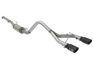 aFe - aFe Rebel Series CB 2.5in Dual Center Exit SS Exhaust w/ Black Tips 07-15 Jeep Wrangler 3.6L/3.8L V6 - 49-48056-B - Image 3