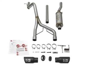 aFe - aFe Rebel Series CB 2.5in Dual Center Exit SS Exhaust w/ Black Tips 07-15 Jeep Wrangler 3.6L/3.8L V6 - 49-48056-B - Image 5