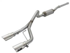 aFe Rebel Series CB 2.5in Dual Center Exit SS Exhaust w/ Polish Tip 07-15 Jeep Wrangler 3.6L/3.8L V6 - 49-48056-P