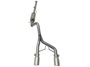 aFe - aFe Rebel Series CB 2.5in Dual Center Exit SS Exhaust w/ Polish Tip 07-15 Jeep Wrangler 3.6L/3.8L V6 - 49-48056-P - Image 2