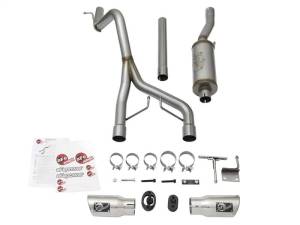 aFe - aFe Rebel Series CB 2.5in Dual Center Exit SS Exhaust w/ Polish Tip 07-15 Jeep Wrangler 3.6L/3.8L V6 - 49-48056-P - Image 7