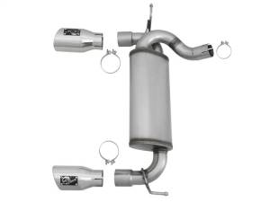 aFe - aFe Rebel Series 2.5in 409 SS Axle-Back Exhaust w/Polished Tips 07+ Jeep Wrangler (JK) V6 3.6L/3.8L - 49-48061-P - Image 6