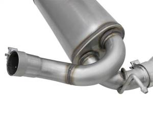 aFe - aFe Rebel Series 2.5in 409 SS Axle-Back Exhaust w/Polished Tips 07+ Jeep Wrangler (JK) V6 3.6L/3.8L - 49-48061-P - Image 7