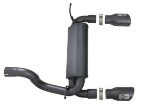 aFe - aFe Rebel Series 2.5in 409 SS Axle-Back Exhaust w/ Black Tips 2018+ Jeep Wrangler (JL) V6 3.6L - 49-48067-B - Image 7