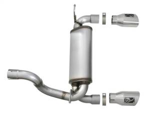 aFe - aFe Rebel Series 2.5in 409 SS Axle-Back Exhaust w/ Polished Tips 2018+ Jeep Wrangler (JL) V6 3.6L - 49-48067-P - Image 7