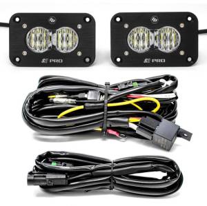 Baja Designs S2 Pro Wide Cornering Pair Flush Mount LED Light Pod Kit - 487807