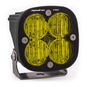 Baja Designs Squadron Pro Black Wide Cornering Pattern LED Light Pod - Amber - 490015