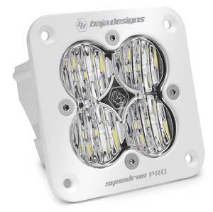 Baja Designs Squadron Pro White Wide Cornering Pattern Flush Mount LED Light Pod - Clear - 491005WT