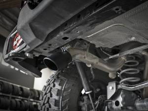 aFe - aFe MACH Force-Xp Axle-Back Hi-Tuck Exhaust System w/Black Tip 18-19 Jeep Wrangler (JL) V6 3.6L - 49-48075-B - Image 2