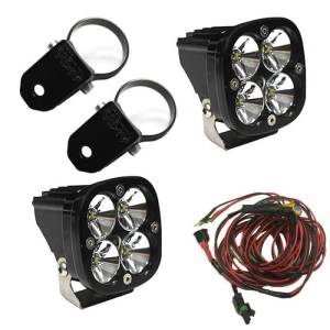 Baja Designs Squadron Pro LED Light Pods Kit w/A-Pillar Mounts/2.00in Harness - 497102