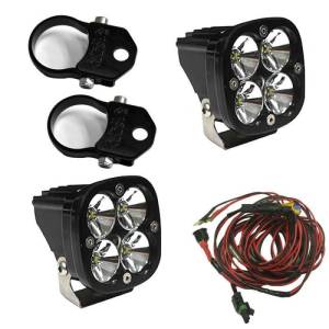 Baja Designs Squadron Pro LED Light Pods Kit w/Vertical Mounts/2.00in Harness - 497108