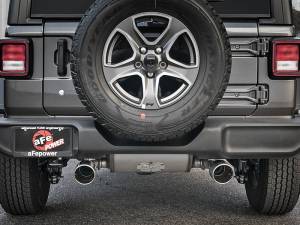 aFe - aFe Rebel Series 2.5in 409 SS Cat-Back Exhaust w/ Polished Tips 18-19 Jeep Wrangler (JL) V6 3.6L - 49-48076-P - Image 3