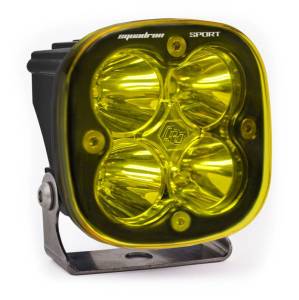 Baja Designs Squadron Sport Work/Scene Pattern Black LED Light Pod - Amber - 550016