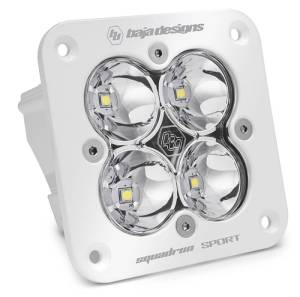 Baja Designs Squadron Spot Pattern White Sport Flush Mount LED Light Pod - Clear - 551001WT