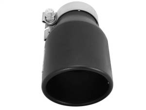 aFe - aFe Power Gas Exhaust Tip Black- 3 in In x 4.5 out X 9 in Long Bolt On (Black) - 49T30451-B09 - Image 5