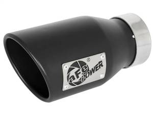 aFe MACH Force-Xp 409 SS Exhaust Tip Black (Left Side) 3in In x 4-1/2in Out x 9in L Clamp-On - 49T30452-B09