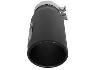 aFe - aFe MACH Force-Xp 409 Stainless Steel Exhaust Tip 3.5 In x 4.5in Out x 12in L Clamp-On - 49T35451-B12 - Image 2