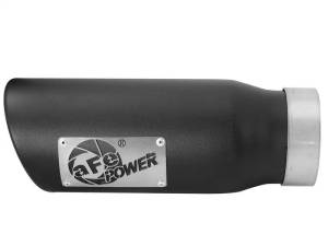 aFe - aFe MACHForce-XP 3.5in 409 Stainless Steel Exhaust Tip 3.5in x 4.5in Out x 12in L Clamp-On - 49T35456-B12 - Image 5