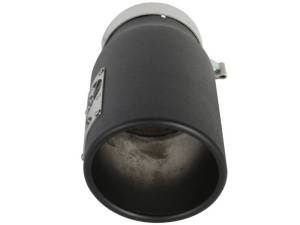 aFe - aFe Power Diesel Exhaust Tip Black- 4 in In x 5 out X 12 in Long Bolt On (Right) - 49T40501-B12 - Image 2