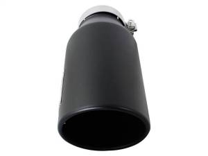 aFe - aFe Power MACH Force-Xp 4in In x 6in Out x 15in L Driver Side Clamp-On 4in 409 SS Exhaust Tip-Black - 49T40601-B15 - Image 2