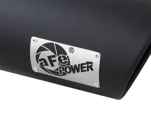 aFe - aFe Power MACH Force-Xp 4in In x 6in Out x 15in L Driver Side Clamp-On 4in 409 SS Exhaust Tip-Black - 49T40601-B15 - Image 5