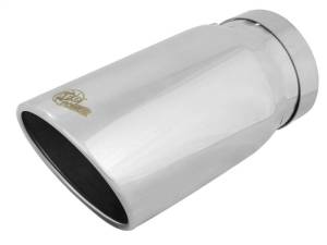 aFe - aFe Universal Bolt On Exhaust Tip Polished 5in Inlet x 6in Outlet x 12in Long - 49T50604-P12 - Image 1