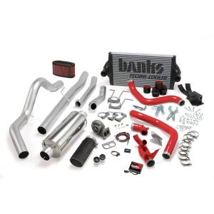 Banks Power 94-97 Ford 7.3L CCLB Auto PowerPack System - SS Single Exhaust w/ Black Tip - 46356-B