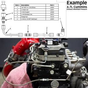 Banks Power - Banks Power Pressure Sensor Remote Mount Kit for High-Temperature/Drive Pressure Measurements - 66422 - Image 2