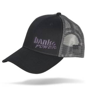 Banks Power Hat Twill/Mesh, Black/Gray/Black Curved Bill, Snap Backstrap - 96125