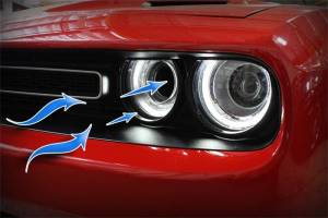 aFe - aFe Dynamic Air Scoop 2015 Dodge Challenger V6-3.6 / V8-5.7/6.4L HEMI - BLK - 54-72203-S - Image 3