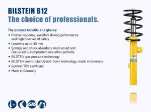 Bilstein B12 1992 BMW 318i Base Convertible Front and Rear Suspension Kit - 46-000156