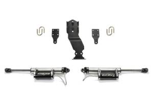 Fabtech 19-20 Ford F450/F550 4WD Dual Steering Stabilizer System w/DL 2.25 Resi Shocks - FTS22314