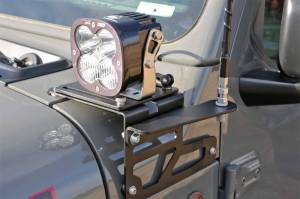 Fabtech - Fabtech 18-21 Jeep JL/JT Antenna Light Bracket Kit (Adjustable) - FTS24274 - Image 2