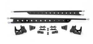 Fabtech 99-10 Ford F250/350 4WD Floating Rear Traction Bar System - FTS62003BK