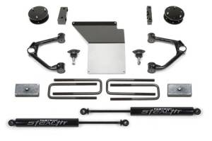 Fabtech 14-18 GM K1500 w/OE Alum. UCA 4in Budget UCA System w/Rear Stealth Shocks - K1070M