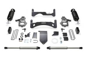 Fabtech 14-18 GM C/K1500 P/U w/oE Alm Or Stmp Stl UCA 6in Perf Sys G2 w/Dl 4.0 & 2.25 - K1086DL