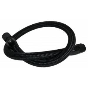 Fleece Performance 98.5-18 Dodge Cummins 34.5in Common Rail/VP44 Coolant Bypass Hose (BLK-Braided) - FPE-CLNTBYPS-HS-CRVP-BLK