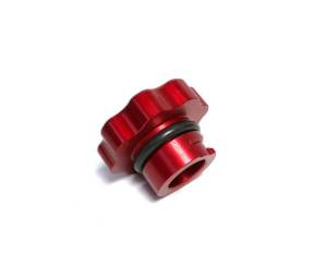 Fleece Performance - Fleece Performance 01-16 GM 2500/3500 Duramax Billet Oil Cap Cover - Red - FPE-DMAX-OC-RED - Image 2