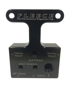 Fleece Performance 07.5-09 Dodge 6.7L Cummins 3rd Gen Fuel Distribution Block - FPE-FFD-RF-3G-67