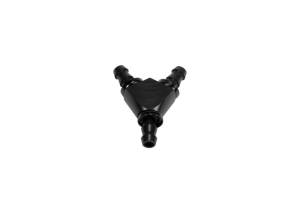 Fleece Performance - Fleece Performance Universal 3/8in Aluminum Y Barbed Fitting (For -6 Pushlock Hose) - Black Anodized - FPE-FIT-Y06-BLK - Image 2