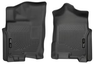 Husky Liners - Husky Liners 2016 Nissan Titan XD Crew Cab WeatherBeater Front Row Black Floor Liners - 13601 - Image 2