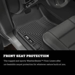 Husky Liners - Husky Liners 19-21 Ram 2500/3500 Mega Cab Pickup WeatherBeater Black 2nd Seat Floor Liners - 14071 - Image 2