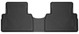 Husky Liners - Husky Liners 2019 Hyundai Santa Fe WeatherBeater 2nd Row Black Floor Liners - 14871 - Image 1