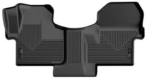 Husky Liners 19-23  Mercedes-Benz Sprinter 2500/3500 WeatherBeater Front Row Black Floor Liners - 18061