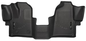 Husky Liners - Husky Liners 2015 Ford Transit-150/Transit-250/Transit-350 WeatherBeater Front Black Floor Liners - 18771 - Image 2