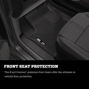 Husky Liners - Husky Liners 19-24 Chevy Silverado1500/GMC Sierra1500 X-Act Front + 2nd Seat Floor Liner Set-Black - 53648 - Image 4